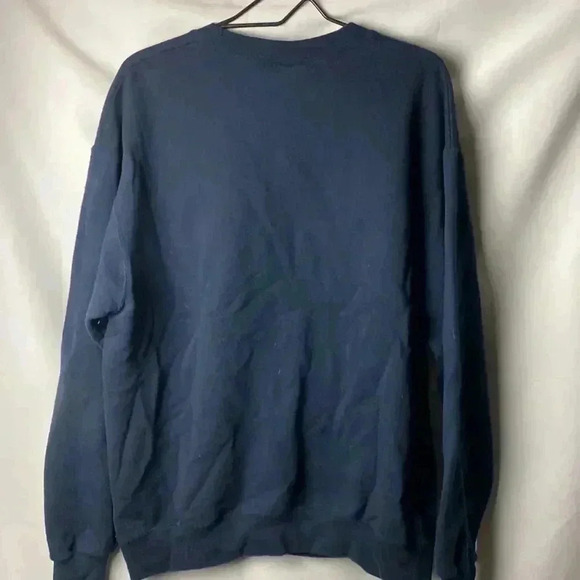 CHAMPION ECO FLEECE MENS SIZE LARGE NAVY SWEATSHIRT LIBERTY CHRISTMAS DESIGN - Picture 6 of 12